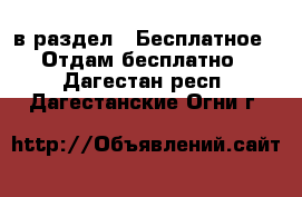  в раздел : Бесплатное » Отдам бесплатно . Дагестан респ.,Дагестанские Огни г.